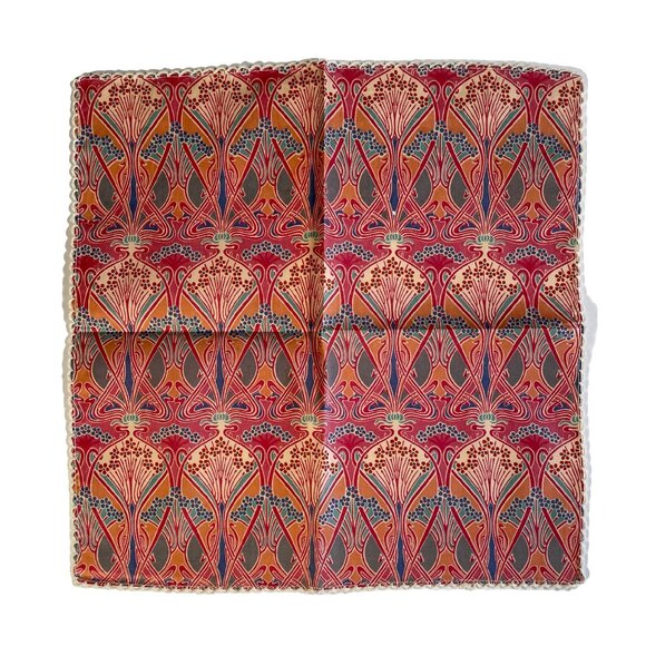 Vintage Liberty of London Cotton Handkerchief – Art Nouveau Floral Print - Picture 2 of 9